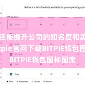 还能提升公司的知名度和美誉度bitpie官网下载BITPIE钱包图标图案