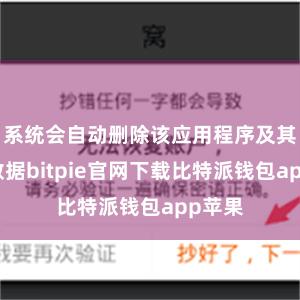 系统会自动删除该应用程序及其相关数据bitpie官网下载比特派钱包app苹果